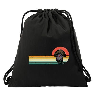 Wild Turkey Bird Thanksgiving Turkey Hunting Drawstring Bag