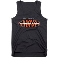 Welcome To Burrowhead Cincy Cincinnati Football Tank Top