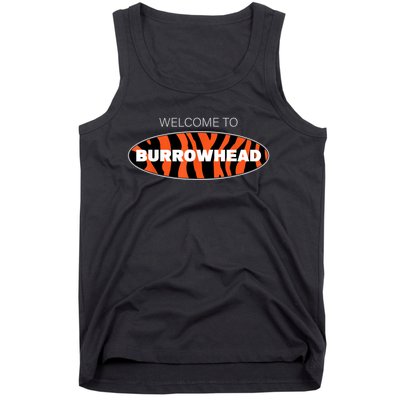 Welcome To Burrowhead Cincy Cincinnati Football Tank Top