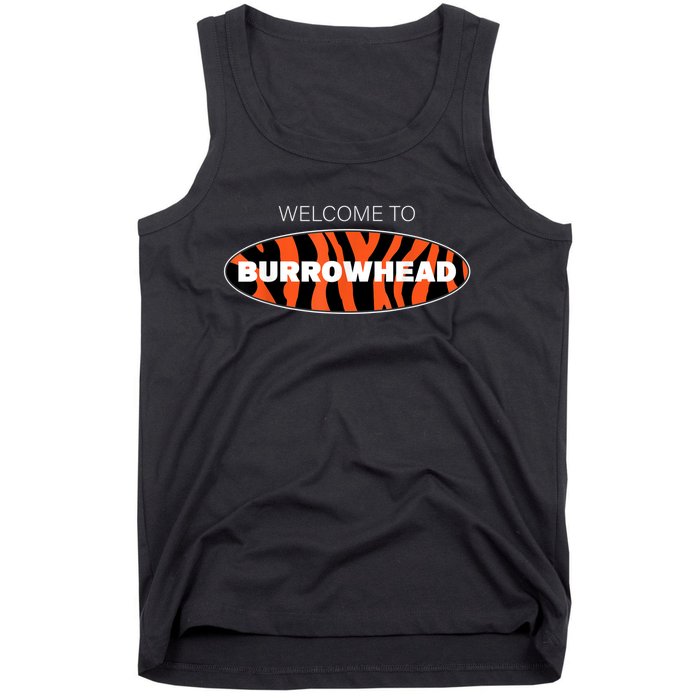 Welcome To Burrowhead Cincy Cincinnati Football Tank Top