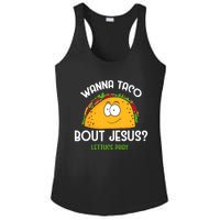 Wanna Taco Bout Jesus Lettuce Pray Funny Taco Gift Ladies PosiCharge Competitor Racerback Tank