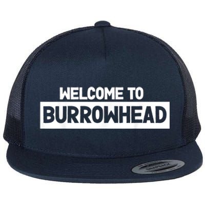 Welcome To Burrowhead Cincy Cincinnati Football Fans Flat Bill Trucker Hat