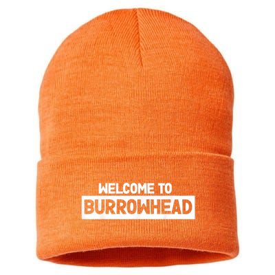 Welcome To Burrowhead Cincy Cincinnati Football Fans Sustainable Knit Beanie