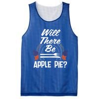 Will There Be Apple Pie Funny Thanksgiving Humor Turkey Day Gift Mesh Reversible Basketball Jersey Tank