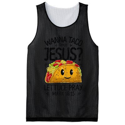 Wanna Taco Bout Jesus Cinco De Mayo Women Christian Gift Mesh Reversible Basketball Jersey Tank