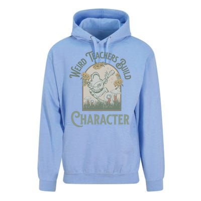 Weird Teachers Build Character Science Teacher Unisex Surf Hoodie