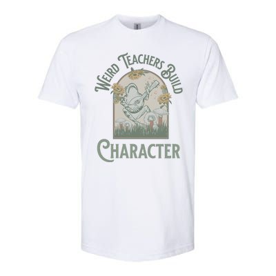 Weird Teachers Build Character Science Teacher Softstyle CVC T-Shirt