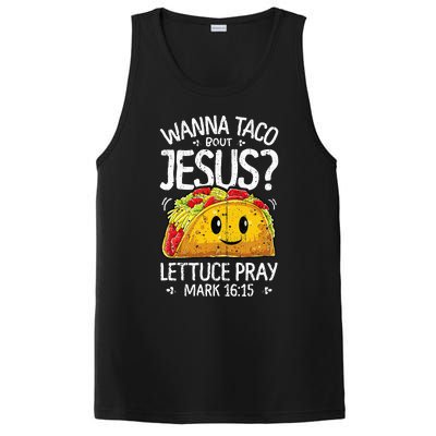 Wanna Taco Bout Jesus Cinco De Mayo Christian PosiCharge Competitor Tank