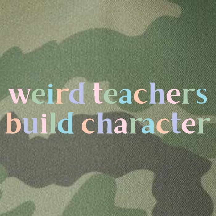 Weird Teachers Build Character Funny Legacy Tie Dye Trucker Hat