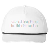 Weird Teachers Build Character Funny Snapback Five-Panel Rope Hat