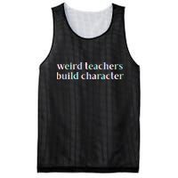 Weird Teachers Build Character Funny Mesh Reversible Basketball Jersey Tank