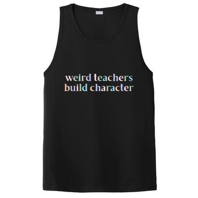 Weird Teachers Build Character Funny PosiCharge Competitor Tank