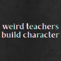 Weird Teachers Build Character Funny Microfiber Hand Towel