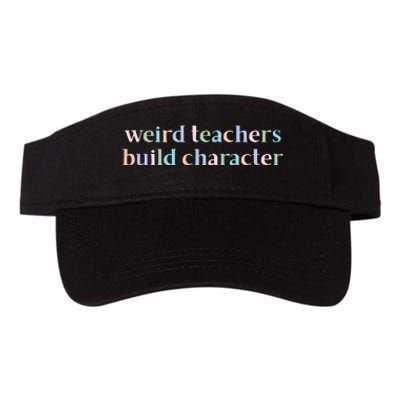 Weird Teachers Build Character Funny Valucap Bio-Washed Visor