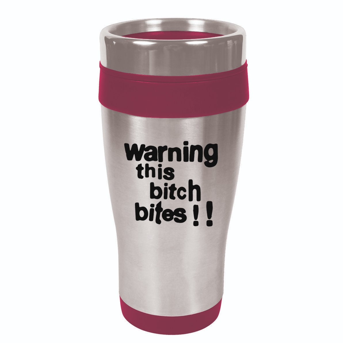 Warning This Bitch Bites 16oz Travel Tumbler