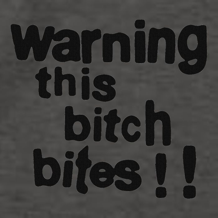 Warning This Bitch Bites Vector Backpack