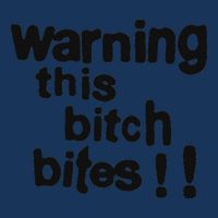 Warning This Bitch Bites Infant Baby Jersey Bodysuit
