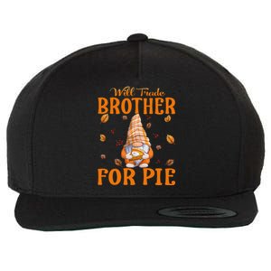 Will Trade Brother For Pie Gnomes Thanksgiving Day Wool Snapback Cap