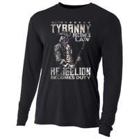 When Tyranny Becomes Law Rebellion Becomes Duty (On Back) Cooling Performance Long Sleeve Crew