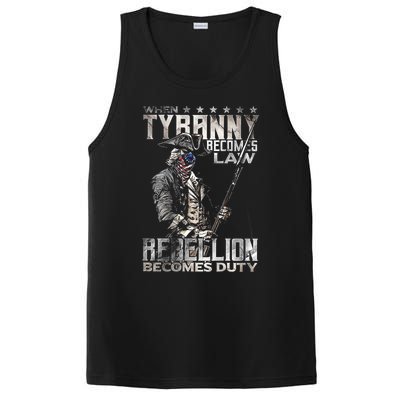 When Tyranny Becomes Law Rebellion Becomes Duty (On Back) PosiCharge Competitor Tank