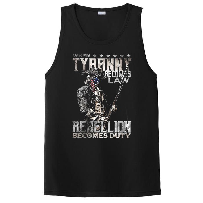 When Tyranny Becomes Law Rebellion Becomes Duty (On Back) PosiCharge Competitor Tank