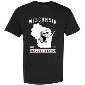 Wisconsin The Badger State Established 1848 Garment-Dyed Heavyweight T-Shirt