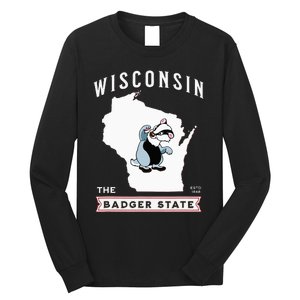 Wisconsin The Badger State Established 1848 Long Sleeve Shirt