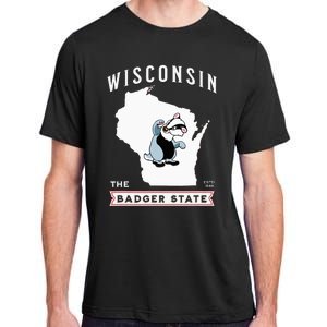 Wisconsin The Badger State Established 1848 Adult ChromaSoft Performance T-Shirt