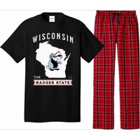 Wisconsin The Badger State Established 1848 Pajama Set