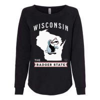 Wisconsin The Badger State Established 1848 Womens California Wash Sweatshirt