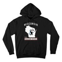 Wisconsin The Badger State Established 1848 Tall Hoodie