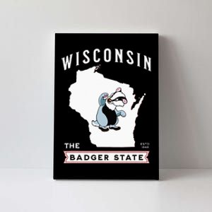 Wisconsin The Badger State Established 1848 Canvas