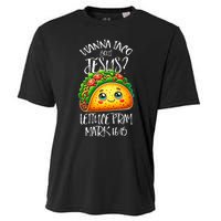 Wanna Taco Bout Jesus Christian Humor Letucce Pray Cooling Performance Crew T-Shirt