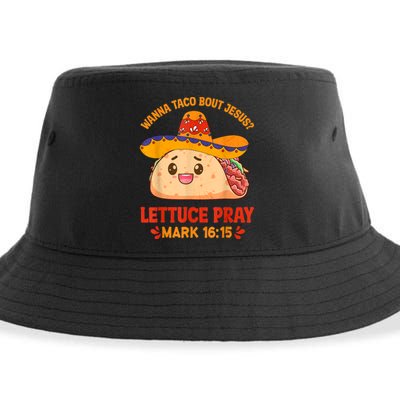 Wanna Taco Bout Jesus Cinco De Mayo Women Men Christian Sustainable Bucket Hat