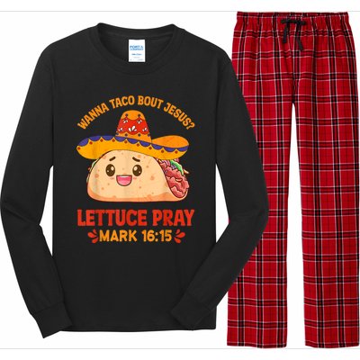 Wanna Taco Bout Jesus Cinco De Mayo Women Men Christian Long Sleeve Pajama Set