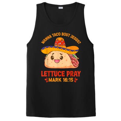 Wanna Taco Bout Jesus Cinco De Mayo Women Men Christian PosiCharge Competitor Tank