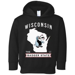 Wisconsin The Badger State Established 1848 Toddler Hoodie