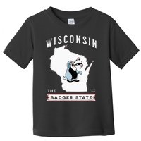 Wisconsin The Badger State Established 1848 Toddler T-Shirt