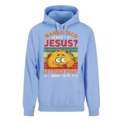 Wanna Taco Bout Jesus Funny Unisex Surf Hoodie