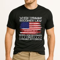 When Tyranny Becomes Law Rebellion Becomes Duty Patriotic Cooling Performance Crew T-Shirt
