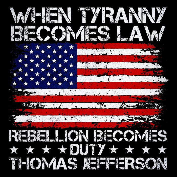 When Tyranny Becomes Law Rebellion Becomes Duty Patriotic Cooling Performance Crew T-Shirt