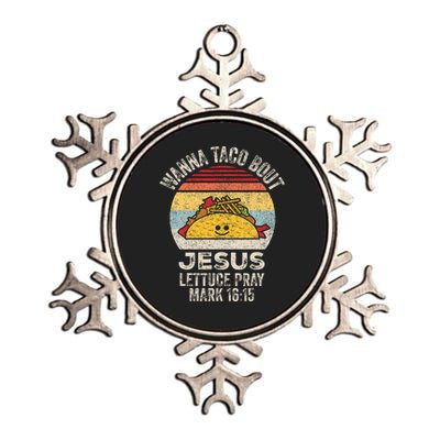 Wanna Taco Bout Jesus Cinco De Mayo Christian Metallic Star Ornament