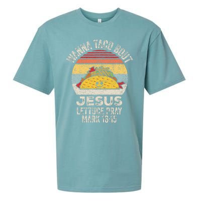 Wanna Taco Bout Jesus Cinco De Mayo Christian Sueded Cloud Jersey T-Shirt