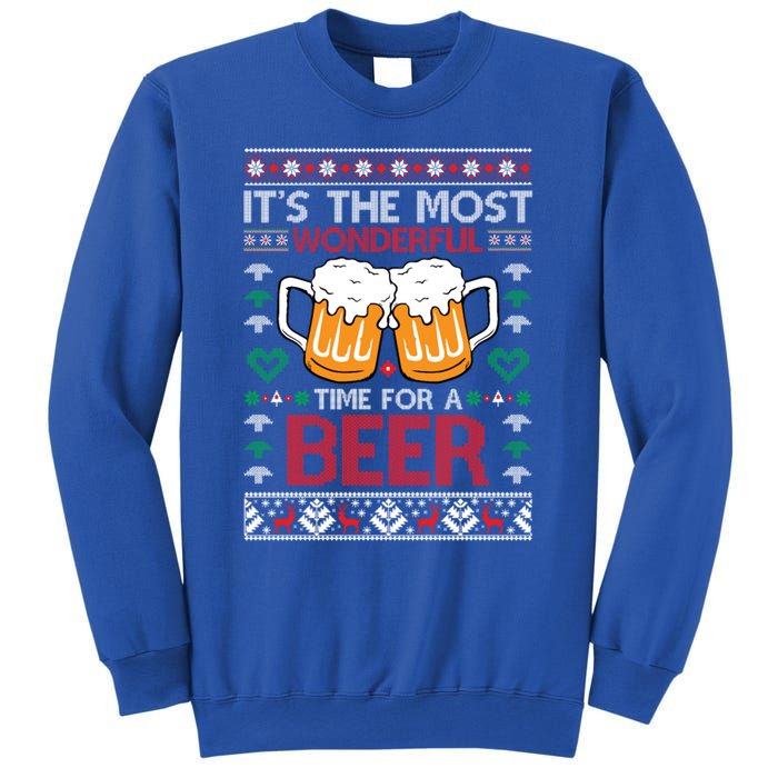 Wonderful Time Beer Ugly Christmas Sweaters Gift Sweatshirt