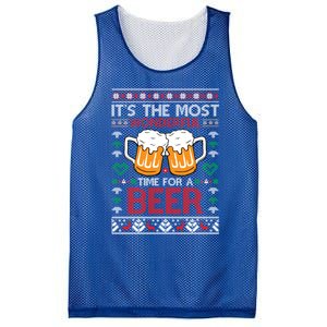 Wonderful Time Beer Ugly Christmas Sweaters Gift Mesh Reversible Basketball Jersey Tank