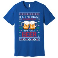 Wonderful Time Beer Ugly Christmas Sweaters Gift Premium T-Shirt