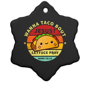 Wanna Taco Bout Jesus Cinco De Mayo Pun Christian Ceramic Star Ornament