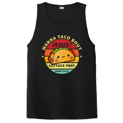 Wanna Taco Bout Jesus Cinco De Mayo Pun Christian PosiCharge Competitor Tank