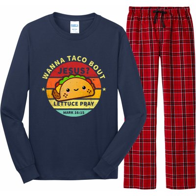 Wanna Taco Bout Jesus Cinco De Mayo Pun Christian Long Sleeve Pajama Set