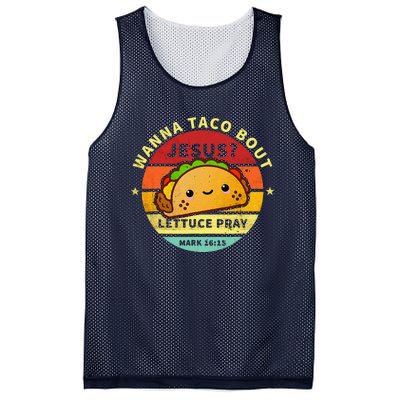 Wanna Taco Bout Jesus Cinco De Mayo Pun Christian Mesh Reversible Basketball Jersey Tank